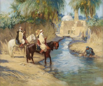 Arabisch Werke - RÜCKKEHR VON DER JAGD Frederick Arthur Bridgman Arab